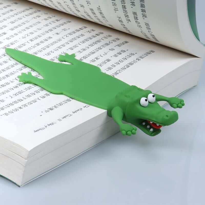 Wacky Squashed Crocodile Bookmark Funny Bookmarks for Kids