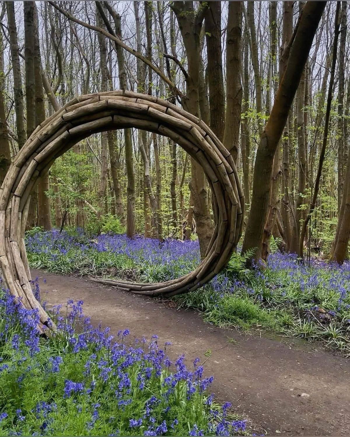 Natural garden art: sticks & twigs