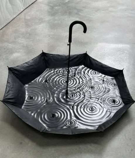 Puddle in an umbrella art