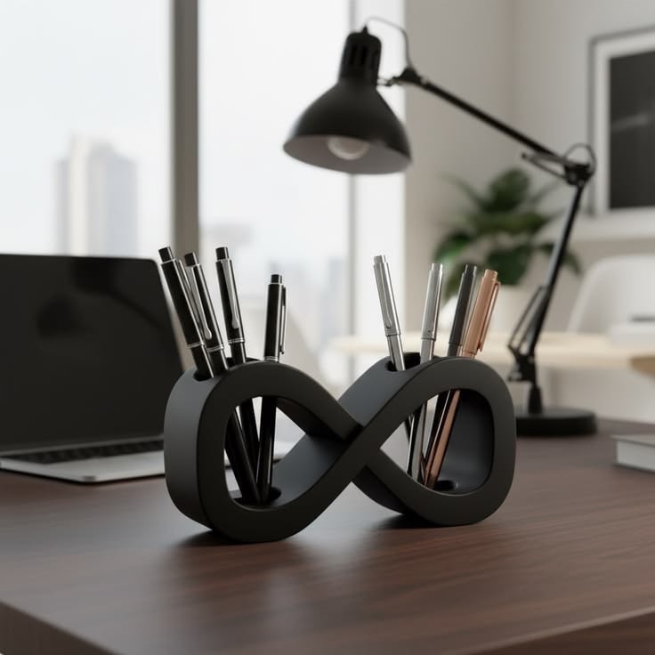 Infinity pen holder