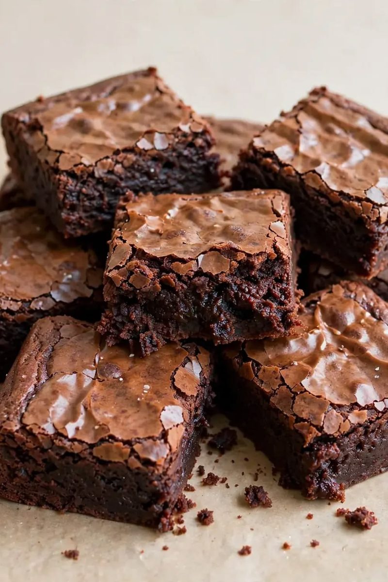 Fudgy brownies with the perfect gooey centre 🍫