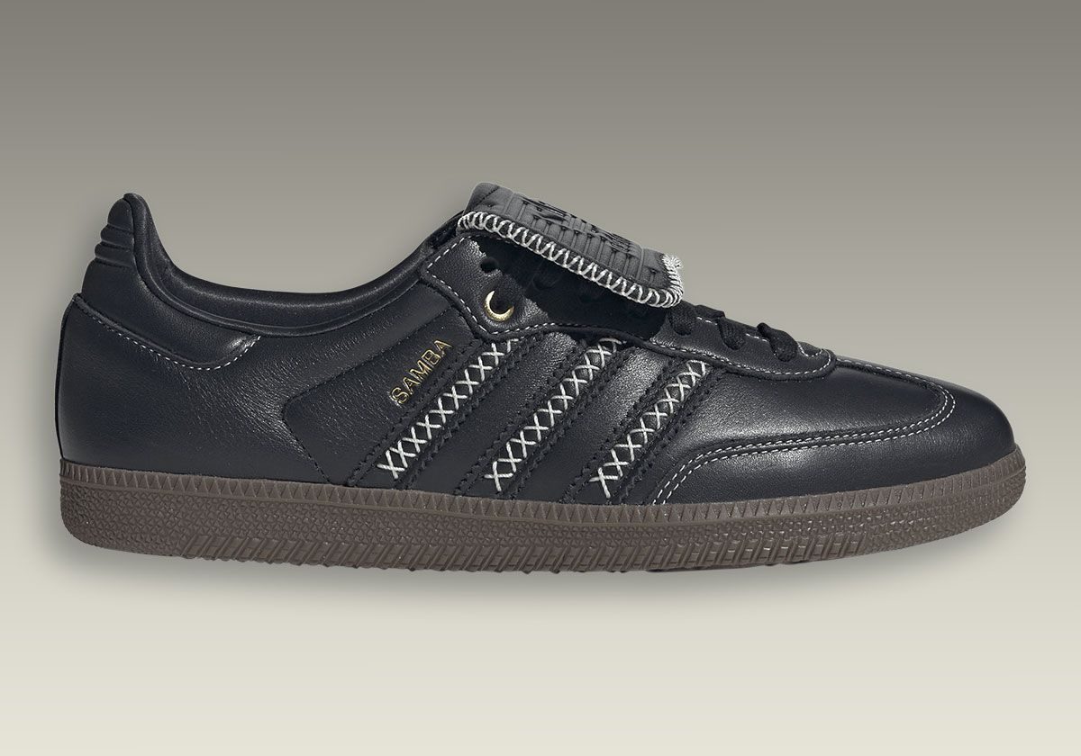 Wales Bonner × Adidas Samba. It’s the stitching on these.